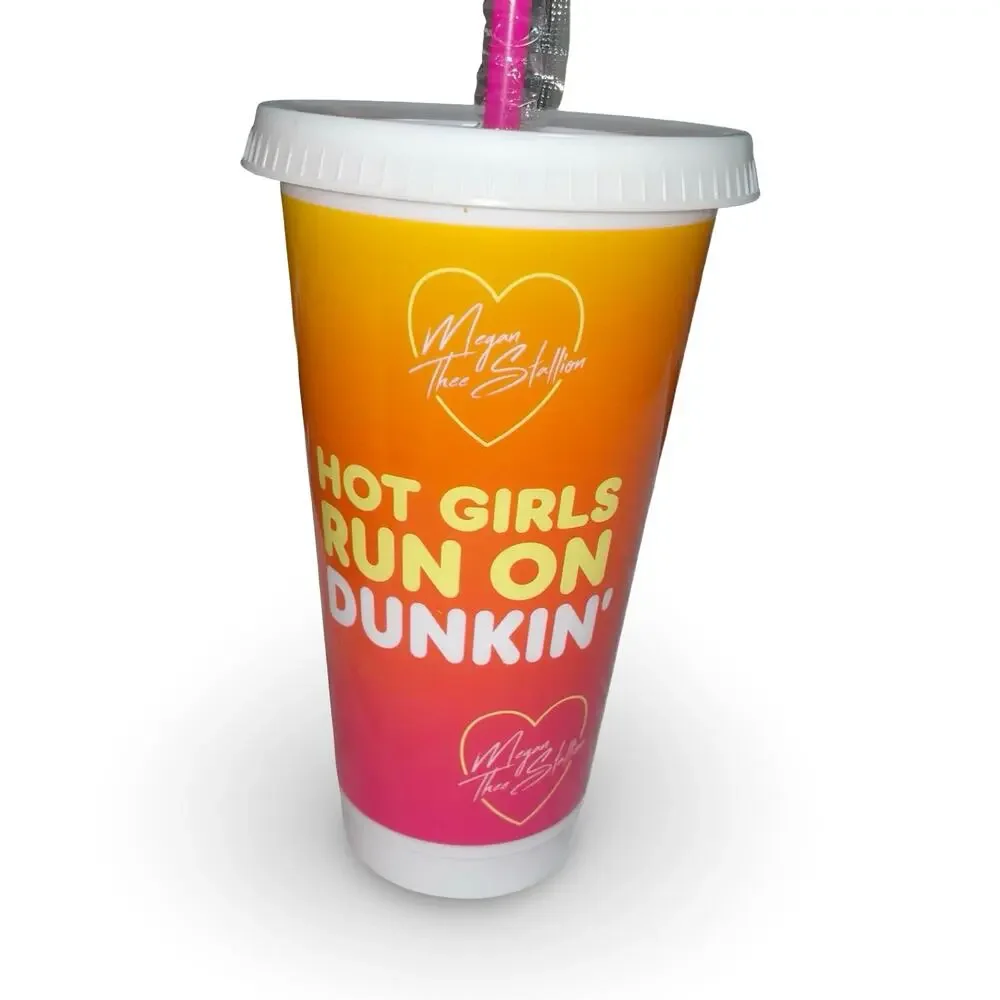 Dunkin Megan Thee Stallion Hot Girls Run on Dunkin Reusable Cup Limited Ed 2026